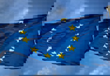 Bild på en EU-flagga.